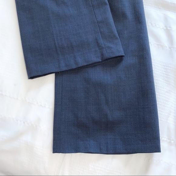 𝅺BANANA REPUBLIC PETITE WOOL BLEND NAVY JACKSON FIT STRAIGHT LEG  TROUSER PANTS - Picture 8 of 9